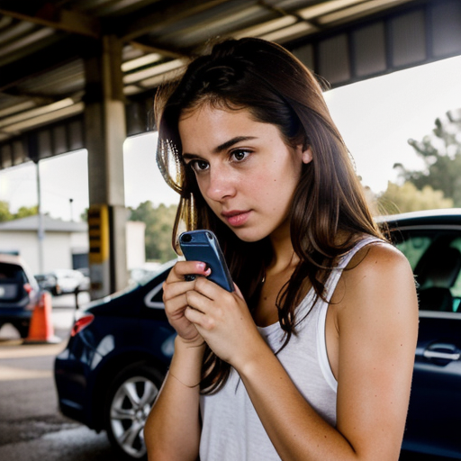 Phone screen showing step-by-step diagnosis flow